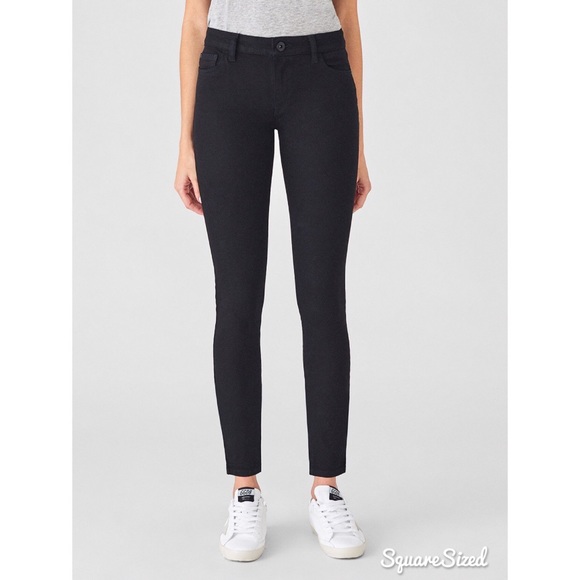 DL1961 Danny Super Model Skinny Jeans Riker Black - Picture 1 of 6